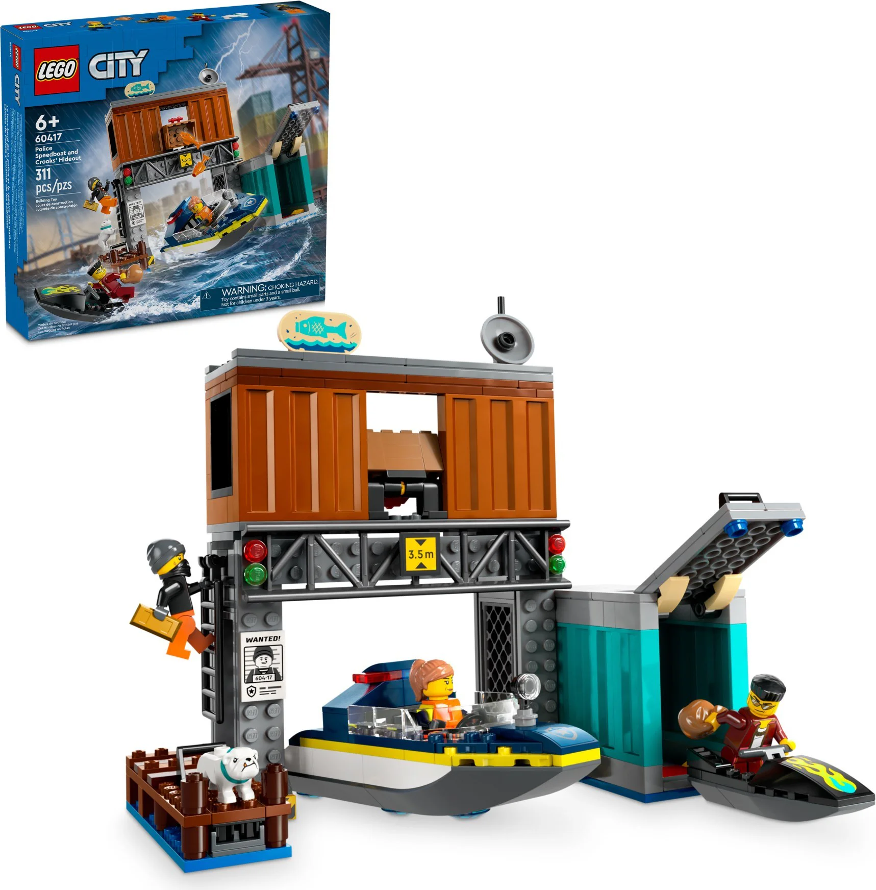 Police patrol boat chase 乐高 LEGO 60417 image 1