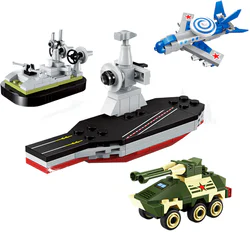 MILITARY: MINI-MILITARY 4 ALPHA ARMOURED VEHICLES, E-3 EARLY-WARNING AIRCRAFT, NUCLEAR-POWERED AIRCRAFT CARRIERS, GASKET LANDING BOATS