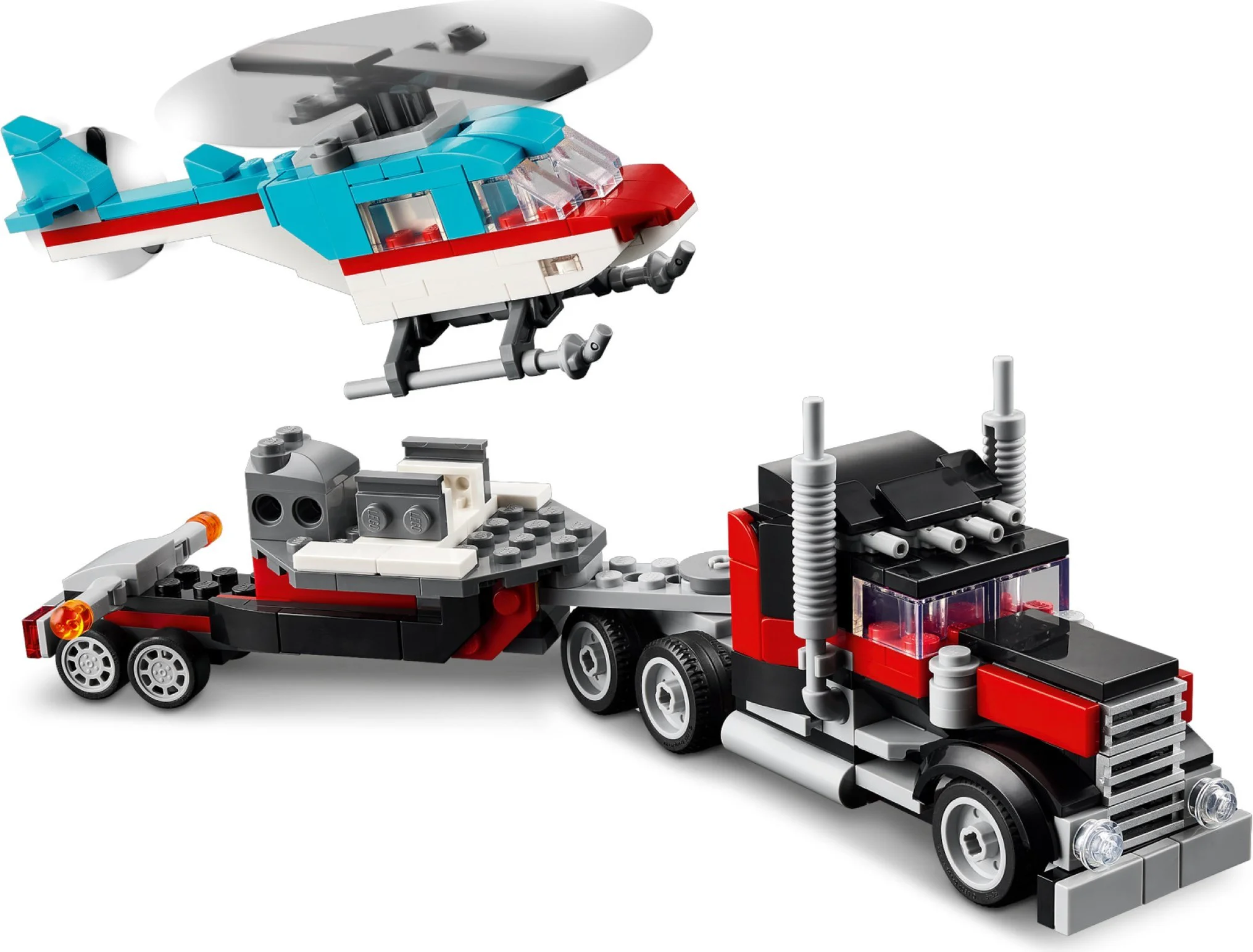 Helicopter flat-bed transport vehicle 乐高 LEGO 31146 image 6