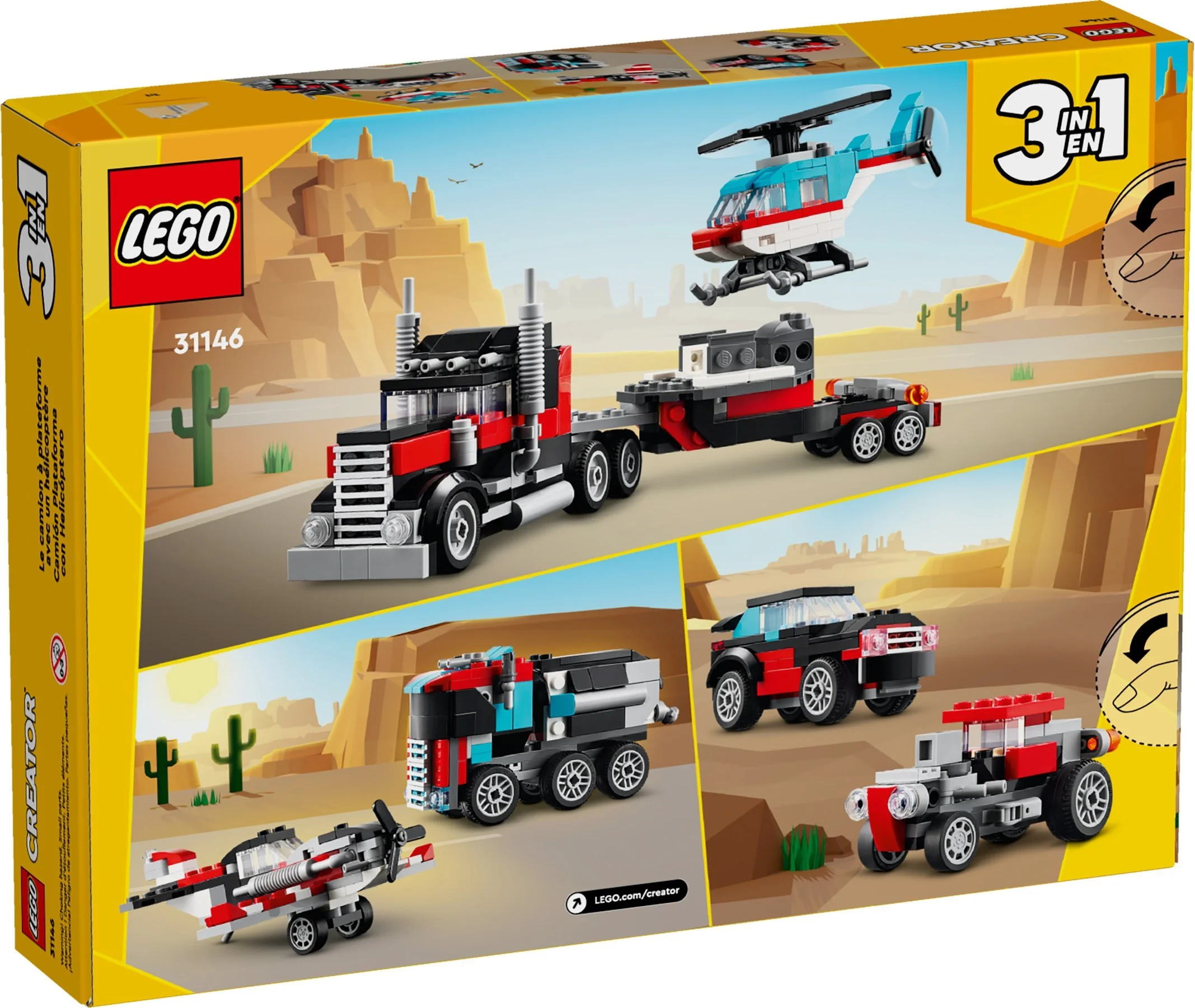 Helicopter flat-bed transport vehicle 乐高 LEGO 31146 image 8