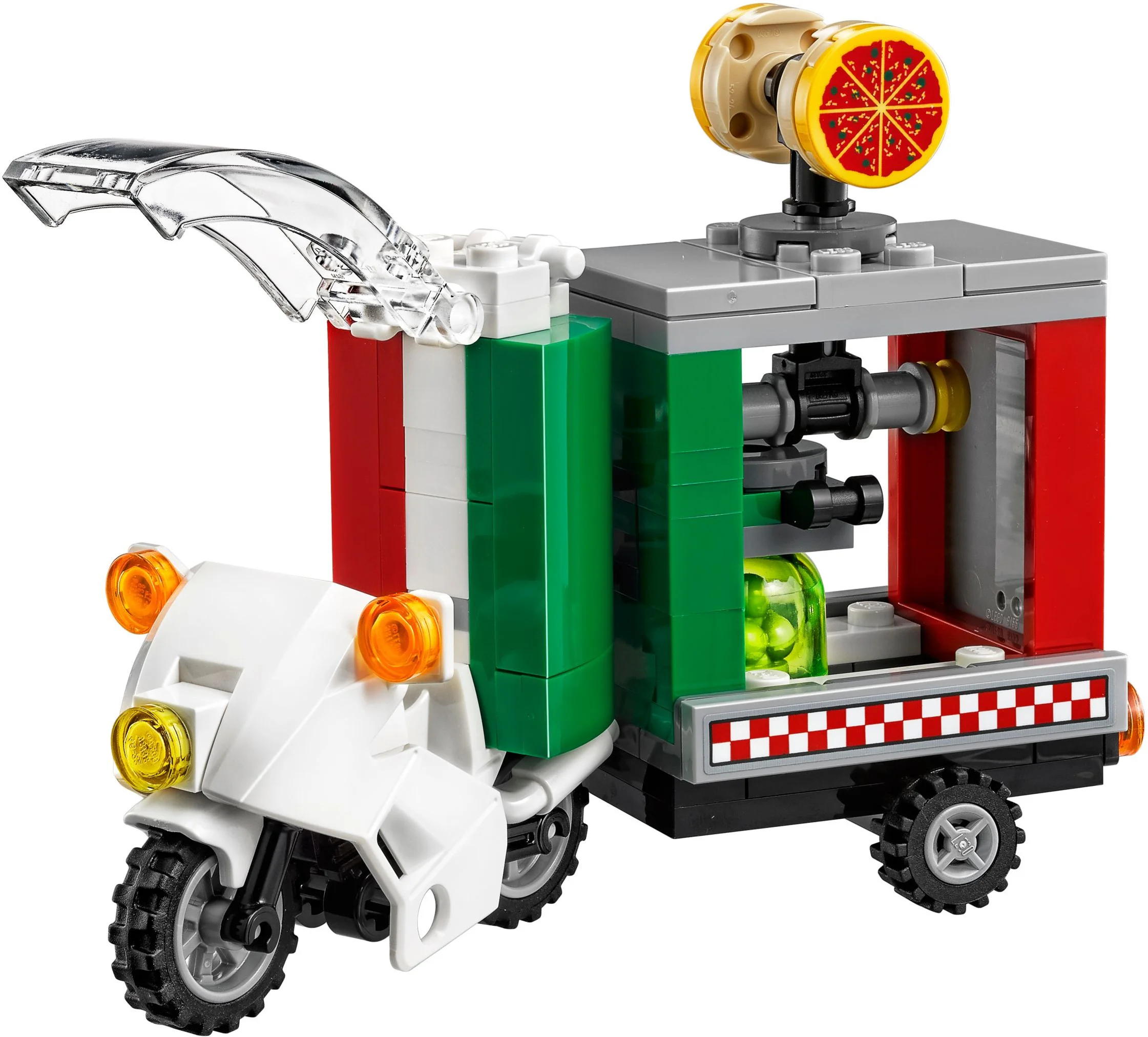 Rice Strawman's Pizza Delivery Car SY878 image 4