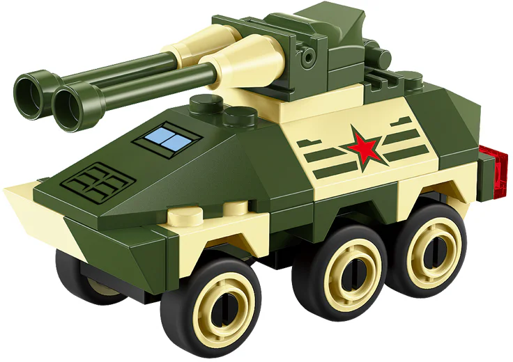 MILITARY: MINI-MILITARY 4 ALPHA ARMOURED VEHICLES, E-3 EARLY-WARNING AIRCRAFT, NUCLEAR-POWERED AIRCRAFT CARRIERS, GASKET LANDING BOATS 启蒙 QMAN/ENLIGHTEN/Keeppley 1230 image 10
