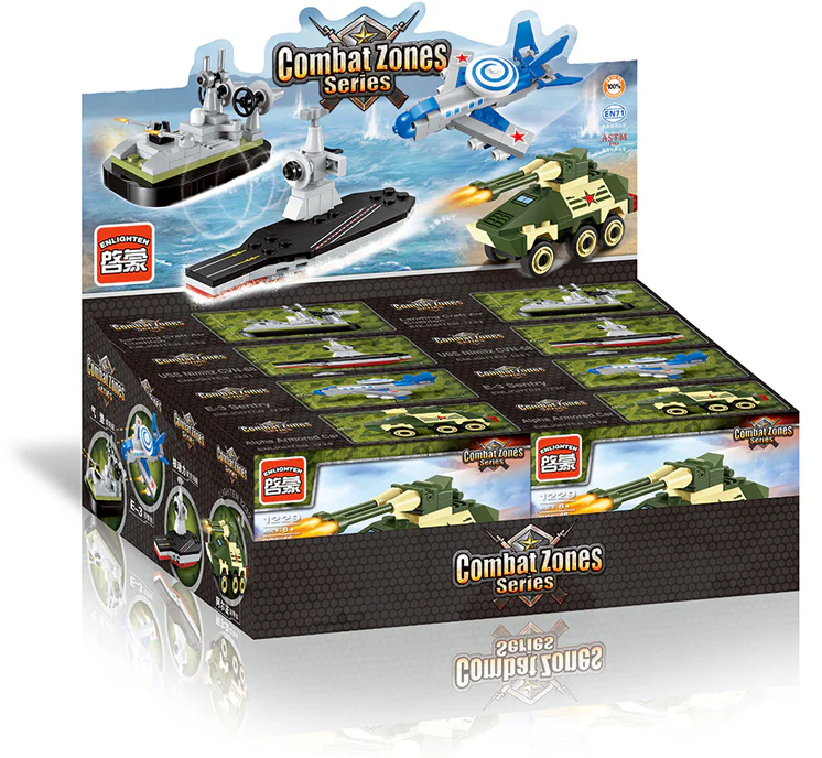 MILITARY: MINI-MILITARY 4 ALPHA ARMOURED VEHICLES, E-3 EARLY-WARNING AIRCRAFT, NUCLEAR-POWERED AIRCRAFT CARRIERS, GASKET LANDING BOATS 启蒙 QMAN/ENLIGHTEN/Keeppley 1230 image 16