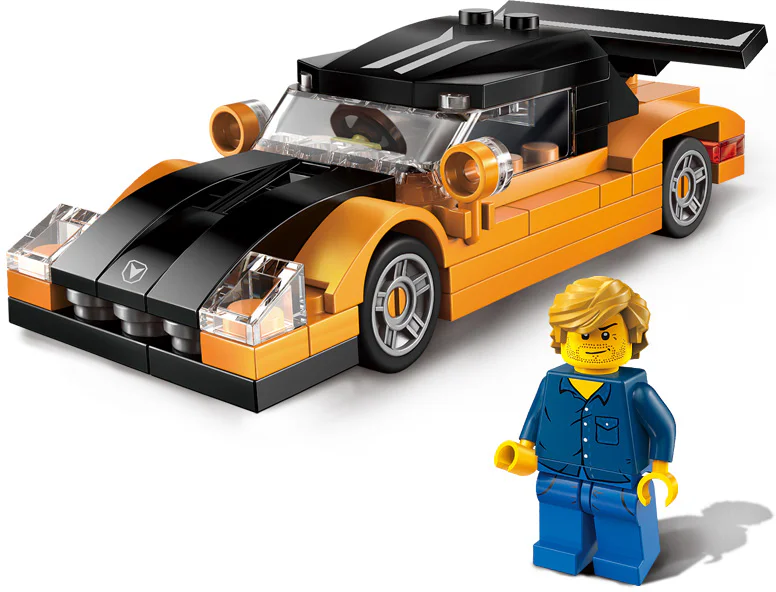 Speed and Passion Little Car 4 Models 启蒙 QMAN/ENLIGHTEN/Keeppley 1225 image 5