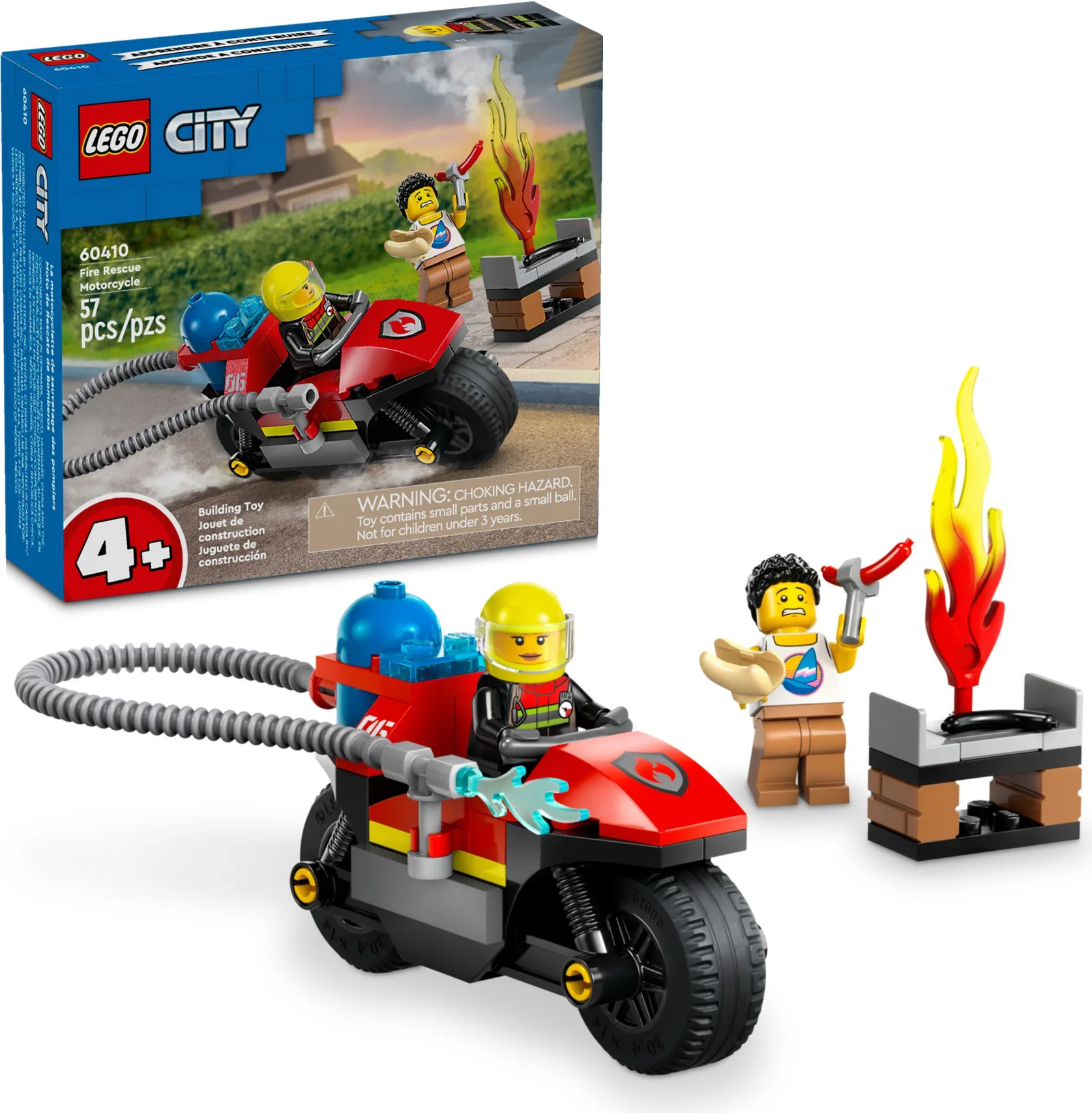 Fire motorcycle 乐高 LEGO 60410 image 1