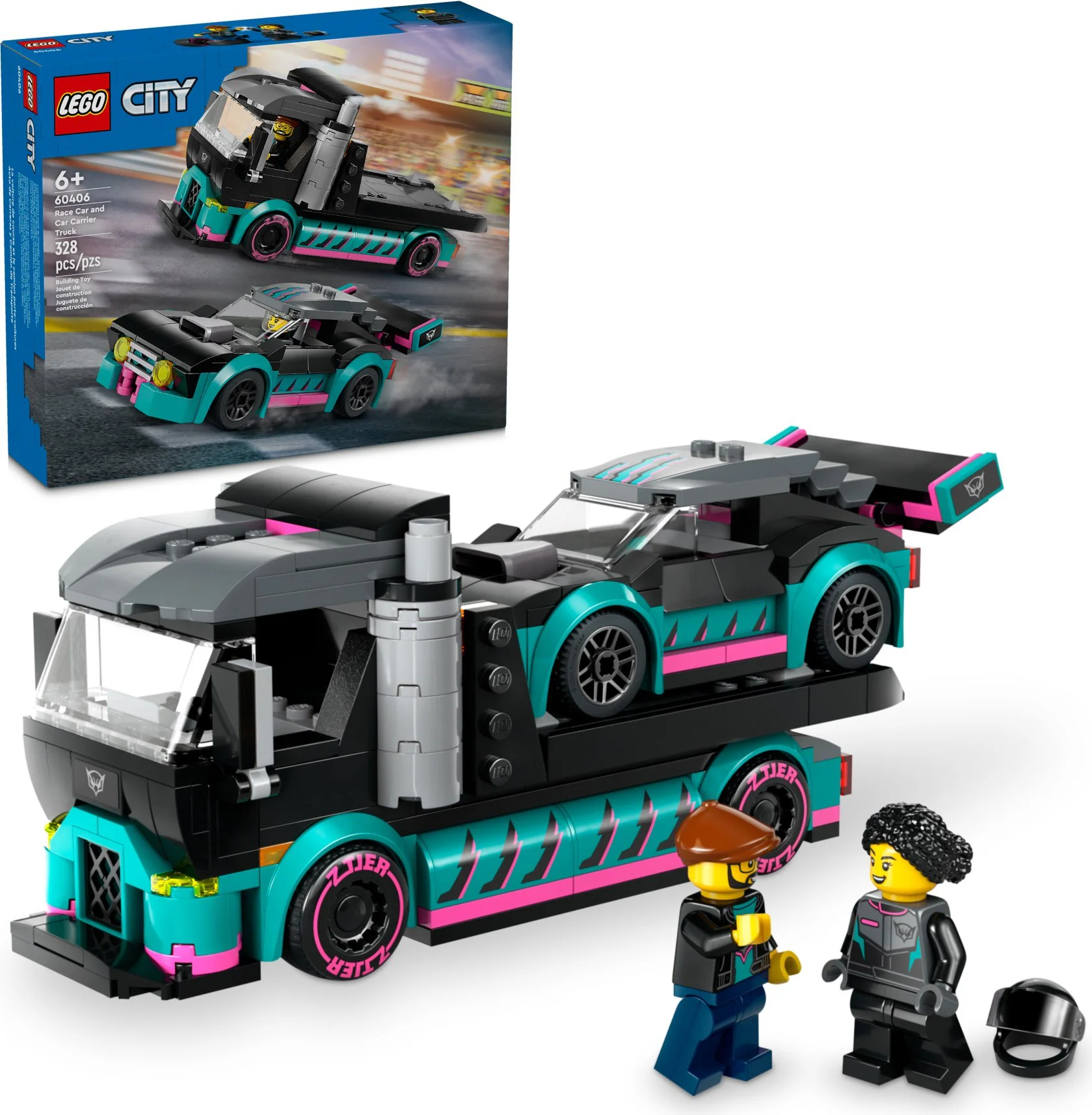 Race and automobile transport vehicles 乐高 LEGO 60406 image 1