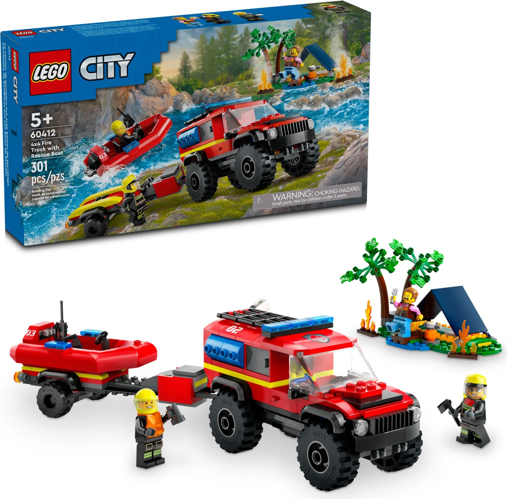 4x4 fire trucks and lifeboats 乐高 LEGO 60412 image 1