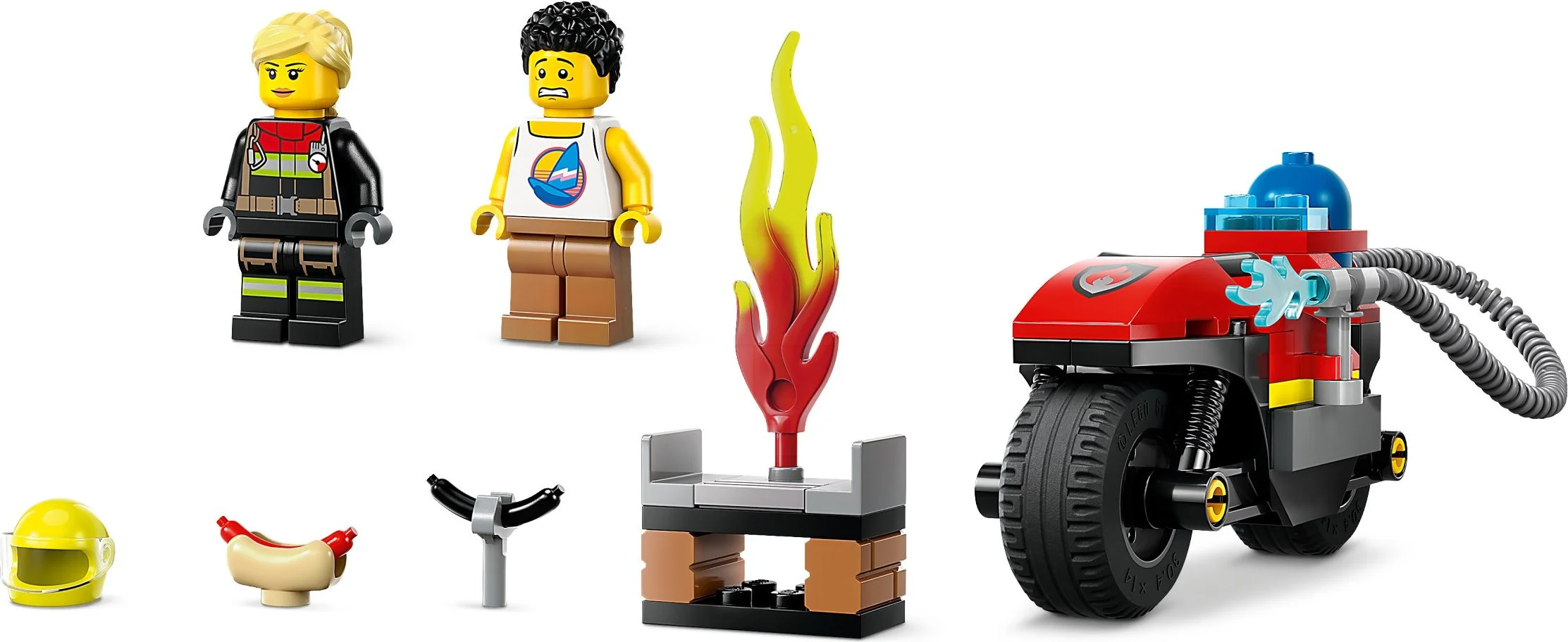 Fire motorcycle 乐高 LEGO 60410 image 2