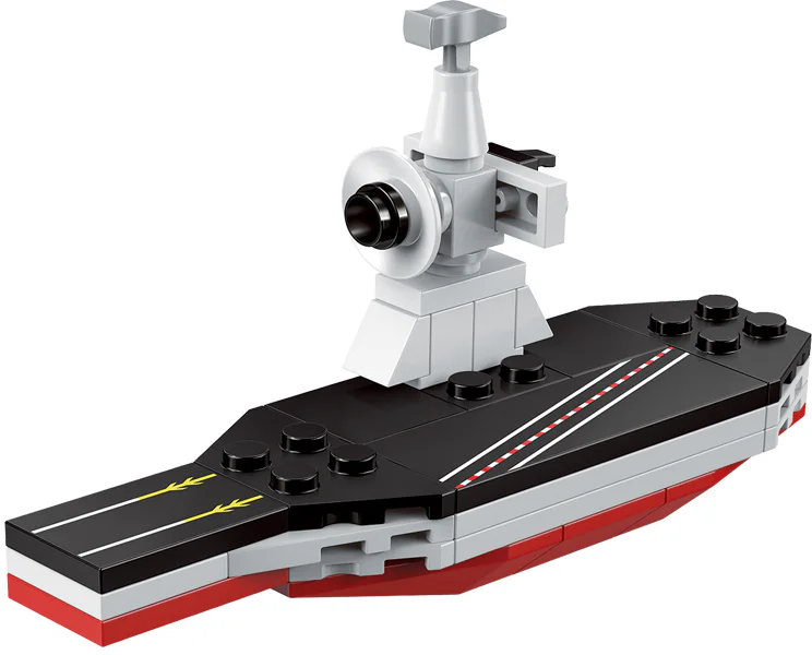 MILITARY: MINI-MILITARY 4 ALPHA ARMOURED VEHICLES, E-3 EARLY-WARNING AIRCRAFT, NUCLEAR-POWERED AIRCRAFT CARRIERS, GASKET LANDING BOATS 启蒙 QMAN/ENLIGHTEN/Keeppley 1230 image 20