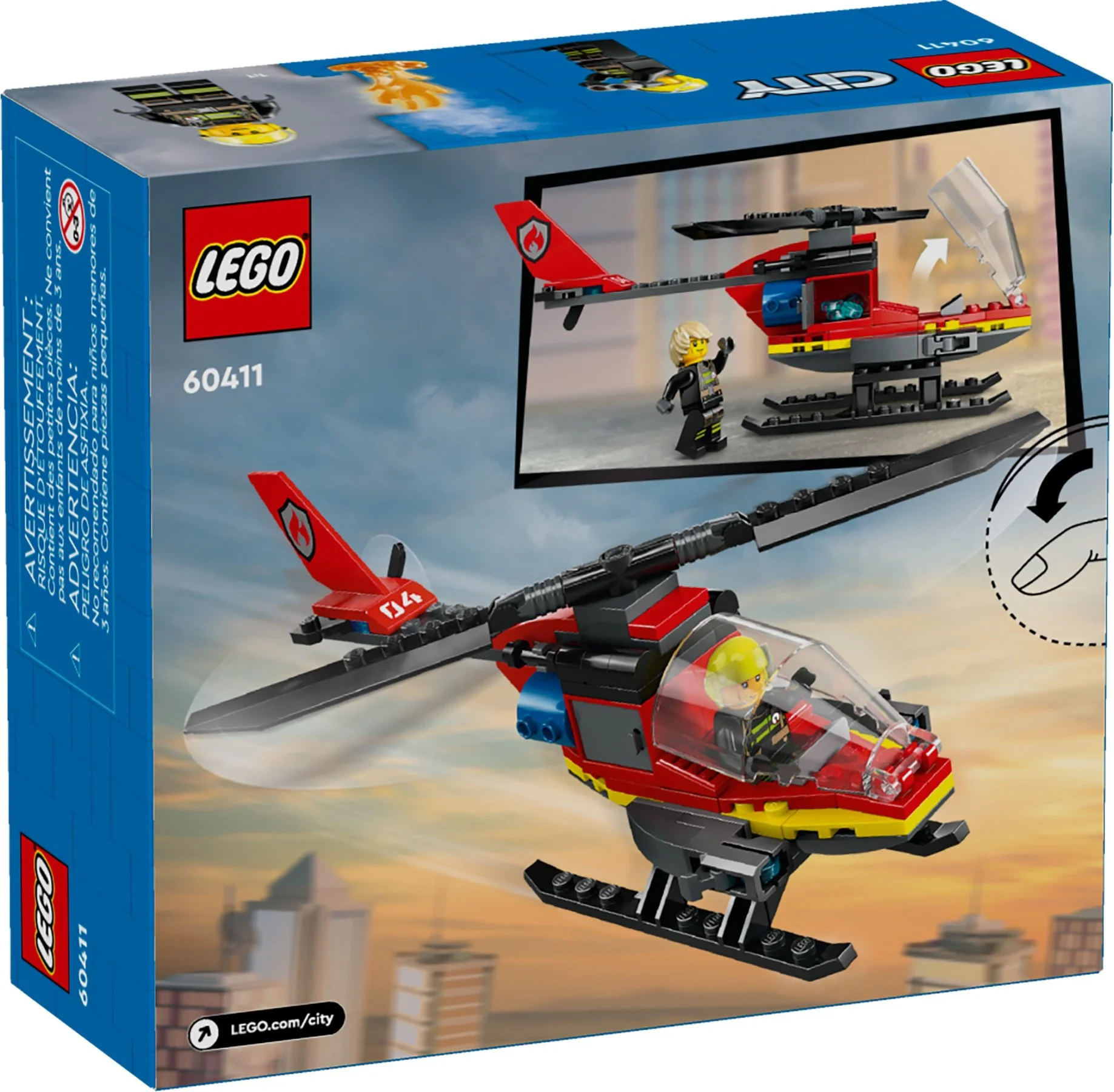 Fire helicopters 乐高 LEGO 60411 image 6