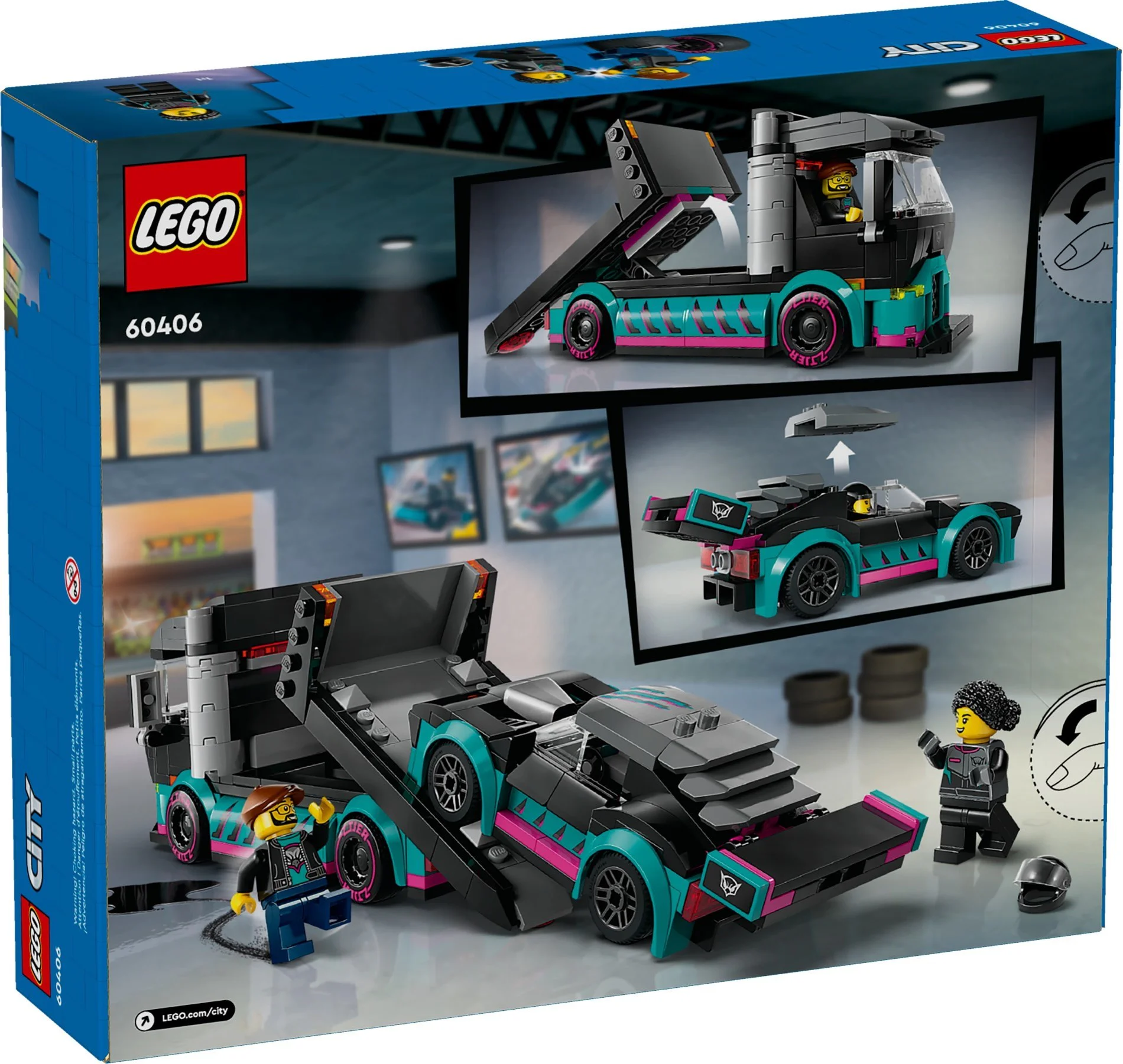 Race and automobile transport vehicles 乐高 LEGO 60406 image 8