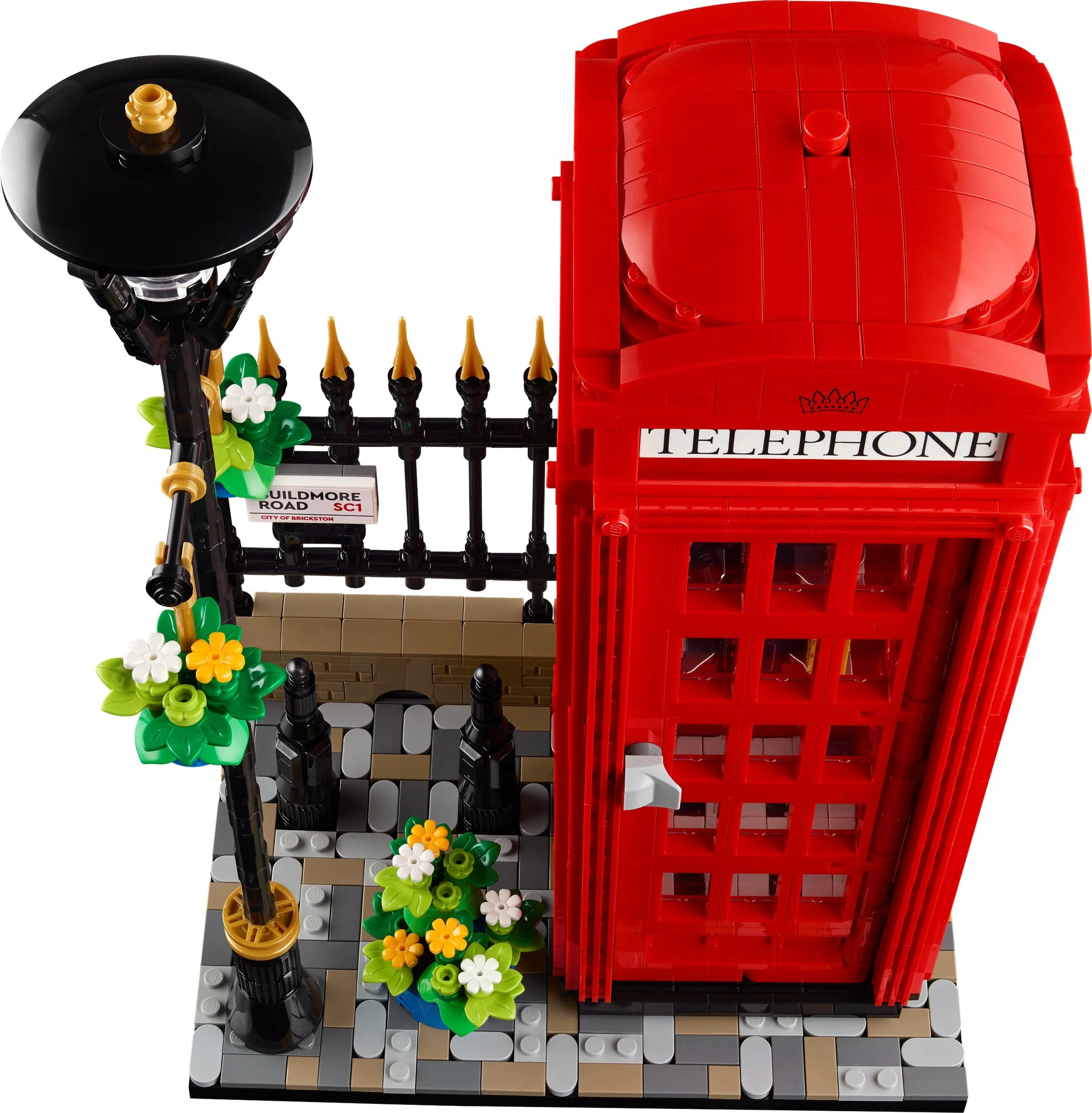 Red London telephone booth 乐高 LEGO 21347 image 4