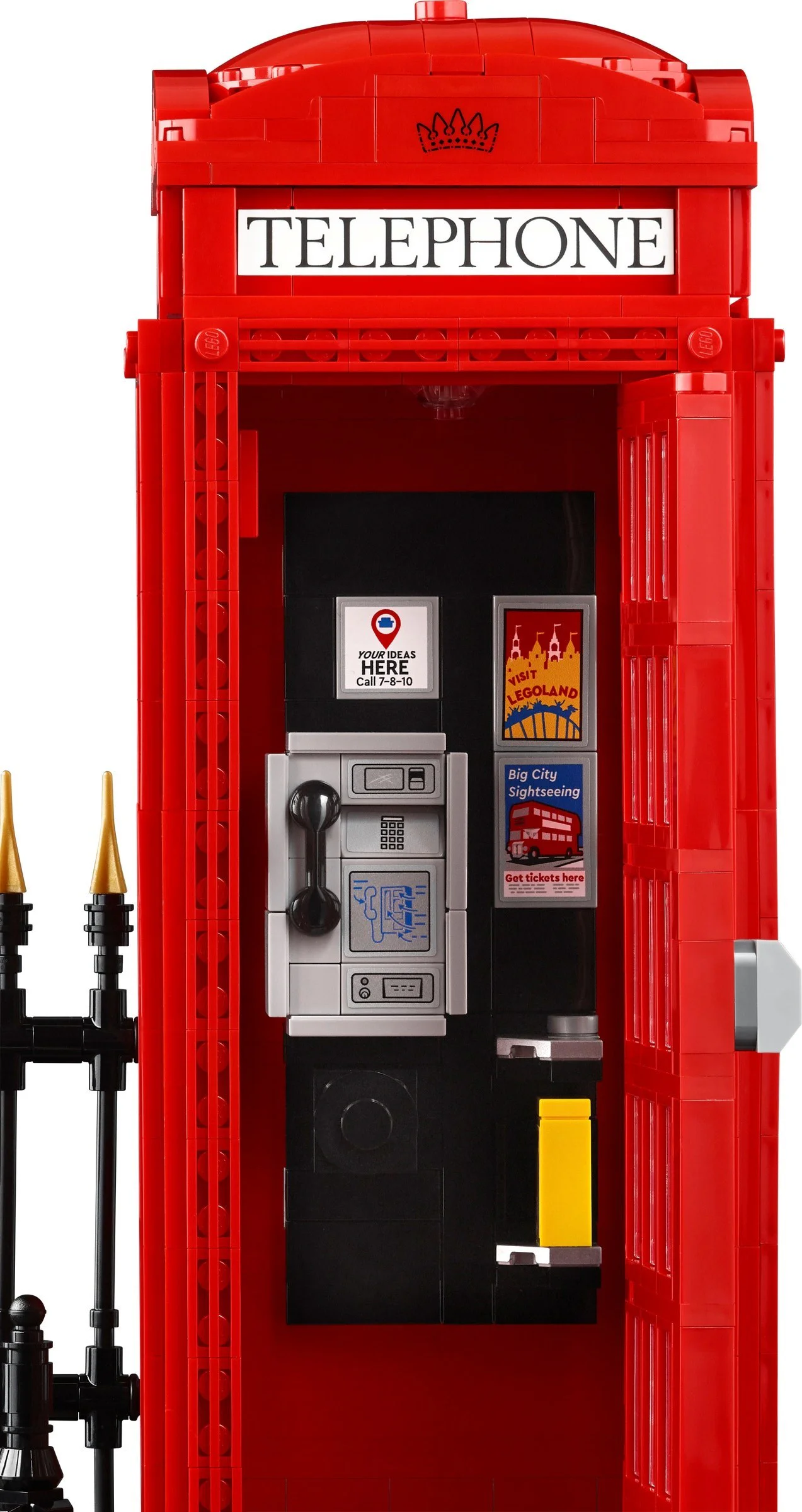 Red London telephone booth 乐高 LEGO 21347 image 10