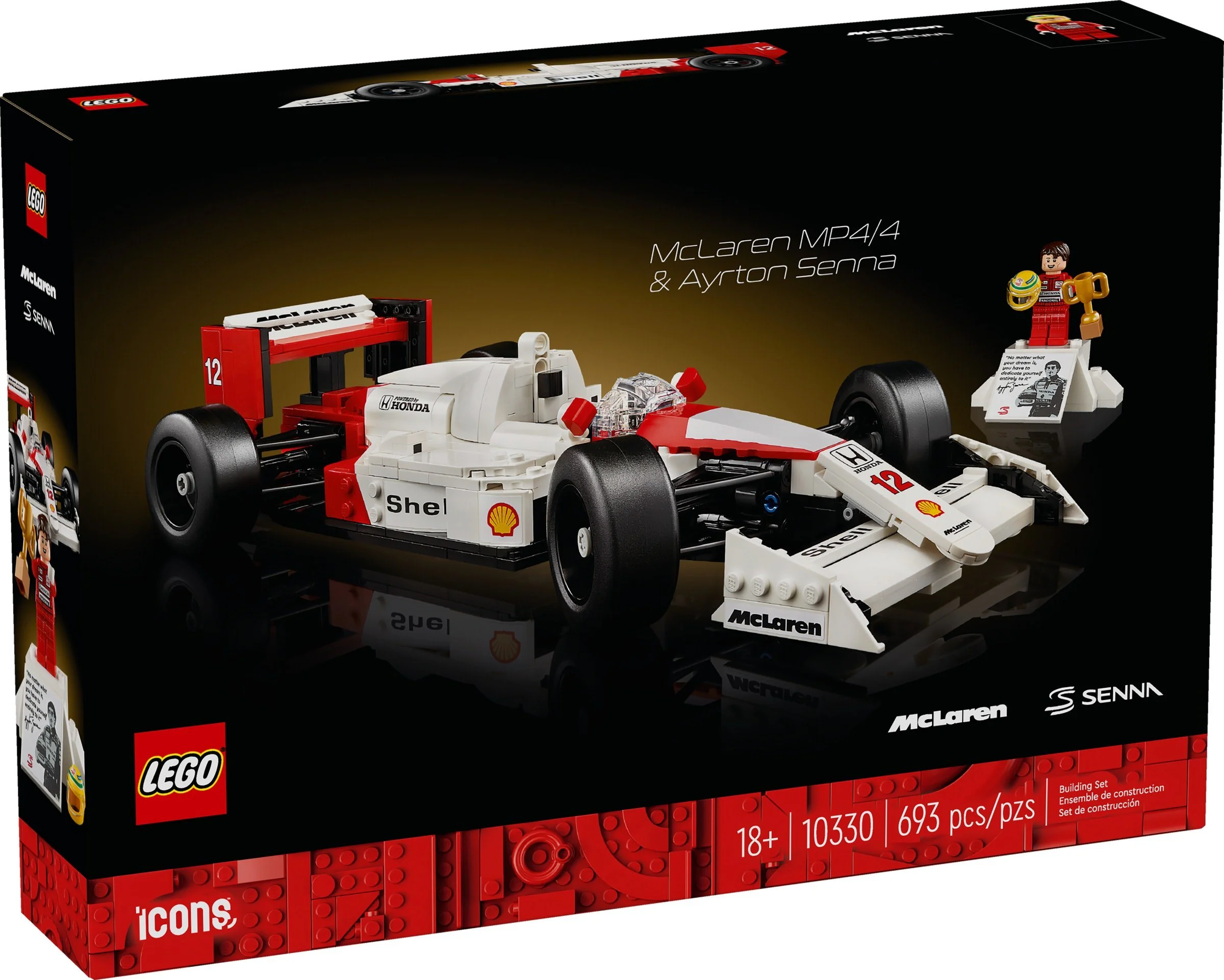 MACALLAN MP4/4 F1 AND ELTON SENER 乐高 LEGO 10330 image 7