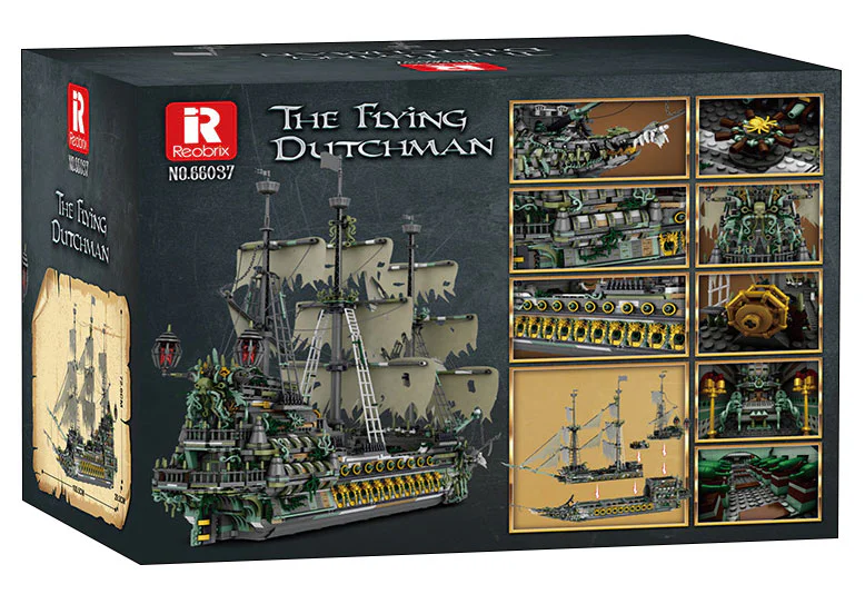 The flying Dutch pirate ship 臻砖科技 Reobrix 66037 image 2