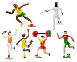 Sports competitions, basketball players, heavy liftings, football players, badmintons, swordsplayers, runners