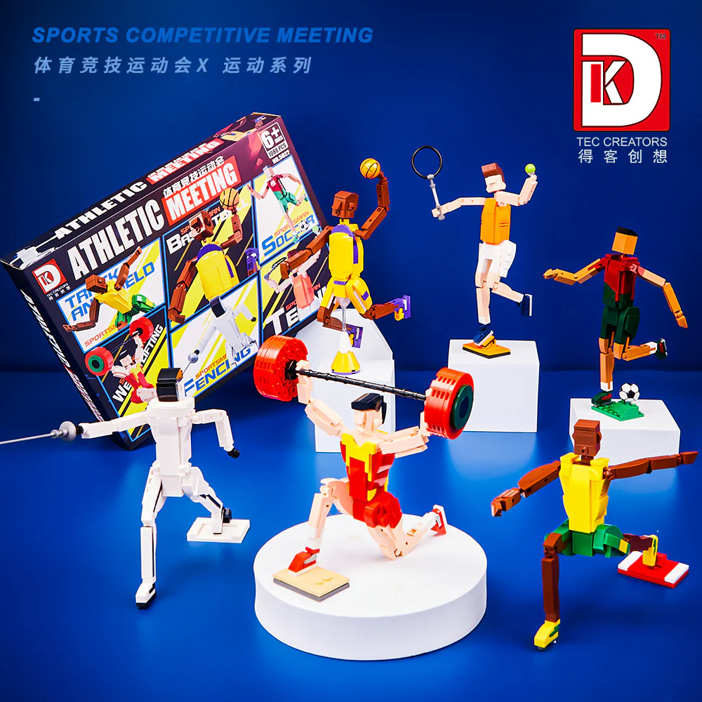 Sports competitions, basketball players, heavy liftings, football players, badmintons, swordsplayers, runners 得客创想 DK 5022 image 2