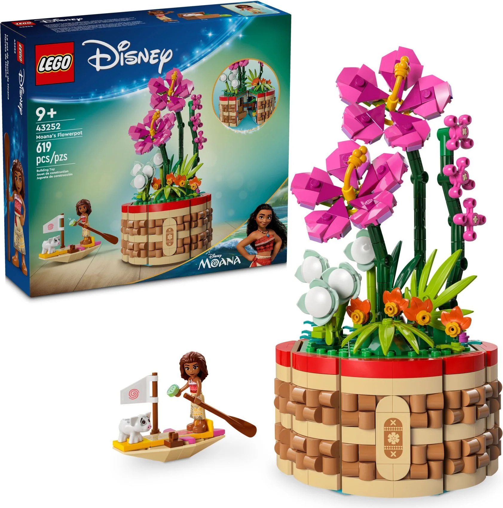 Oceanic Miracle: Moana's creative flower pot 乐高 LEGO 43252 image 1