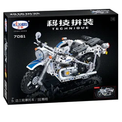 Three-wheeler side motorcycle 1:8