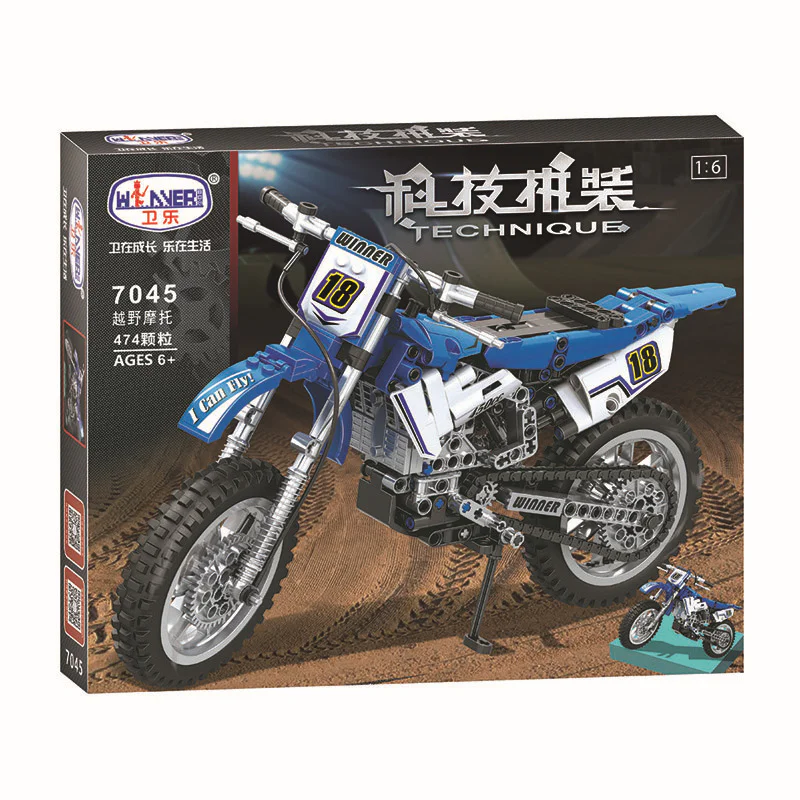 Cross-country motorcycle 1:6 卫乐 Winner 7045