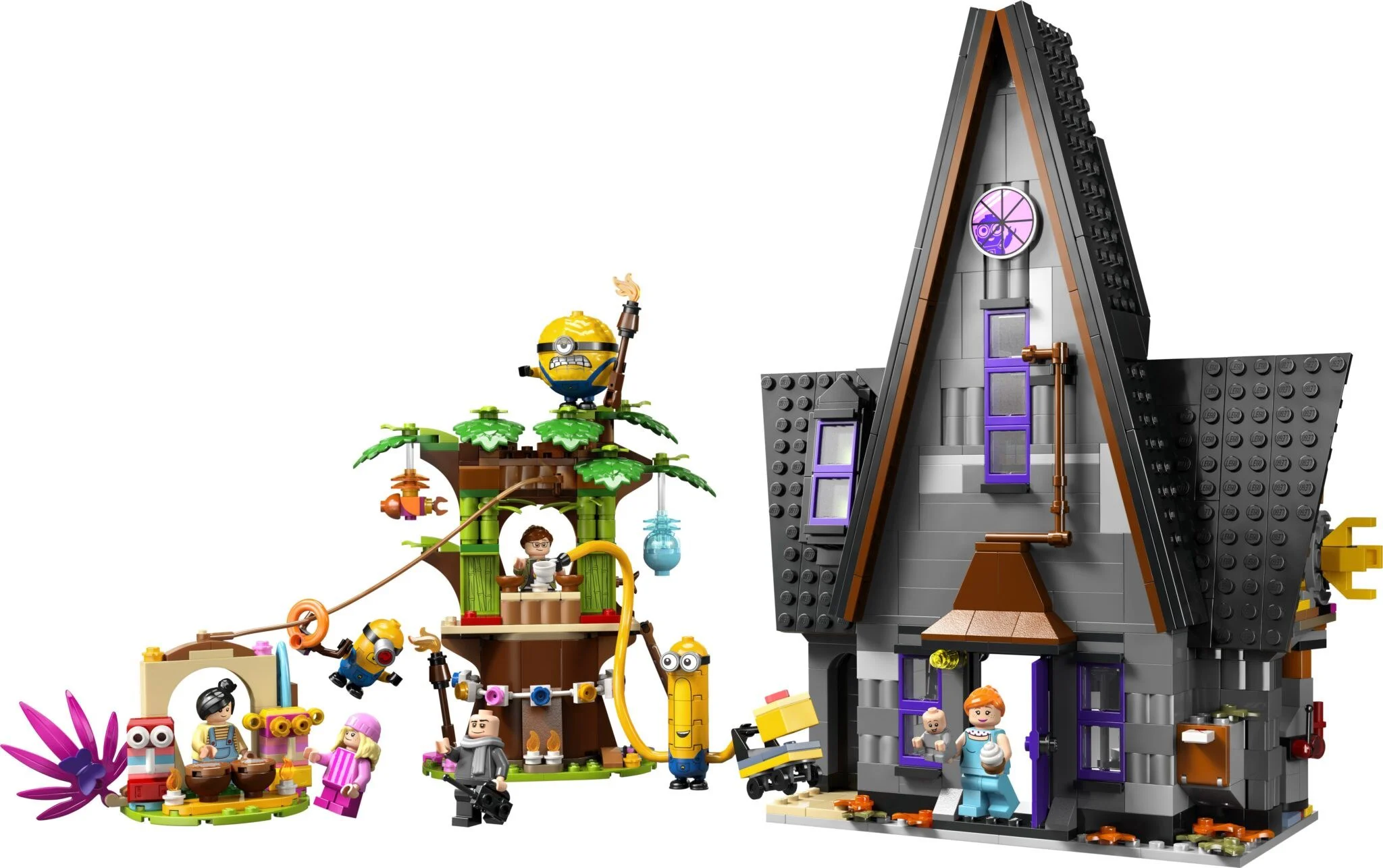 God steals Dad 4: Little Yellow Man and Gru's mansion 乐高 LEGO 75583