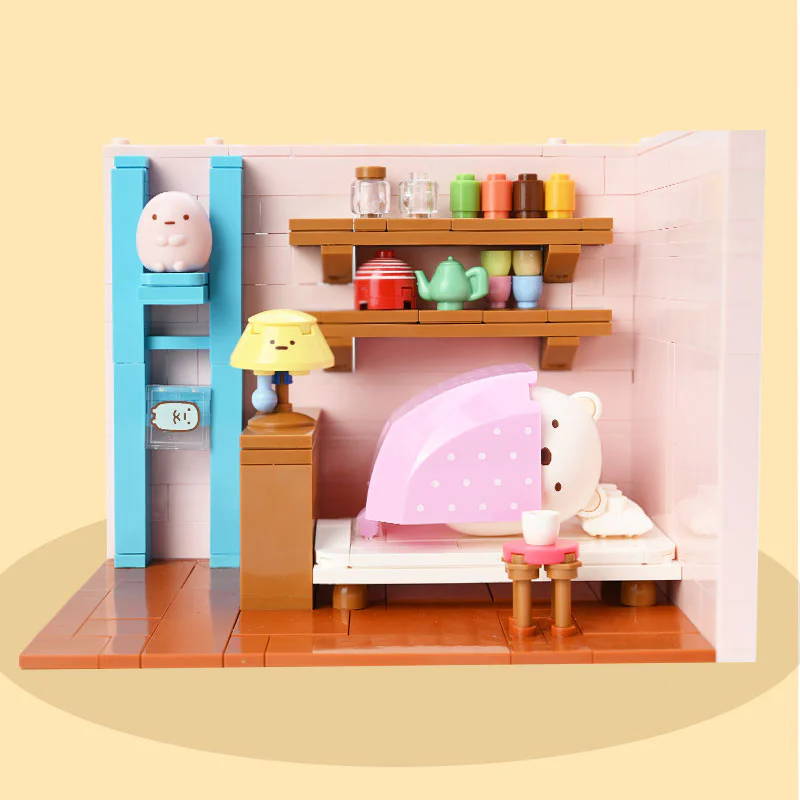 ♪ Little partner in the corner, little house: white bear's warm nest ♪ 启蒙 QMAN/ENLIGHTEN/Keeppley K21207 image 1