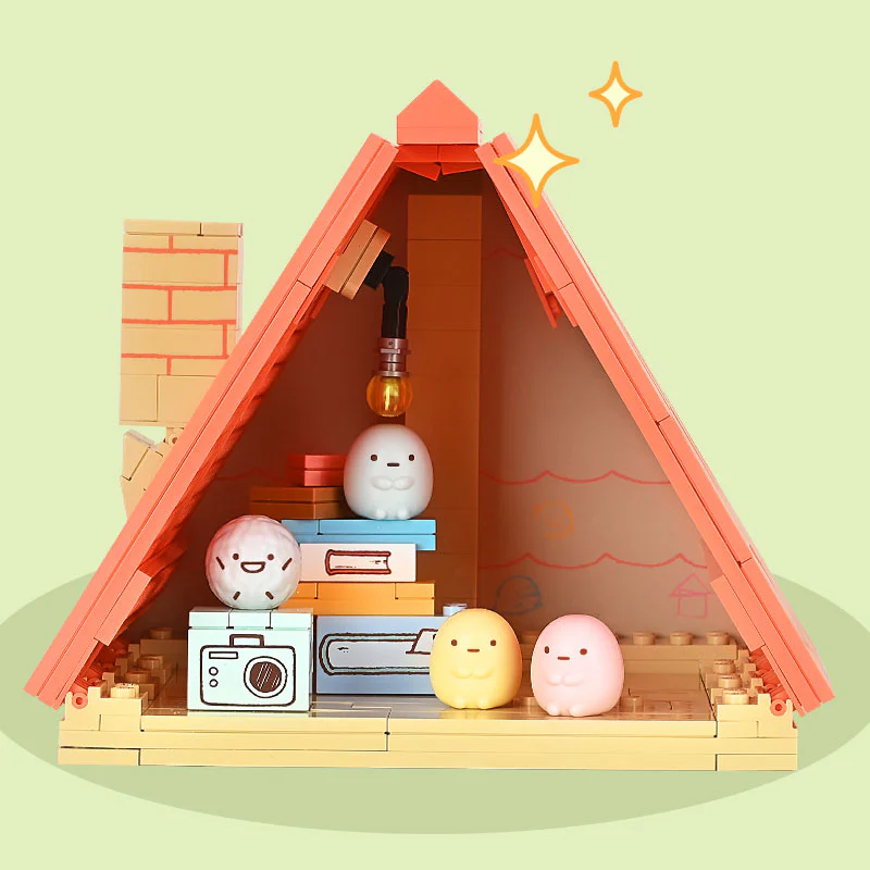♪ Little corner mates, little house: pink attic ♪ 启蒙 QMAN/ENLIGHTEN/Keeppley K21211 image 1