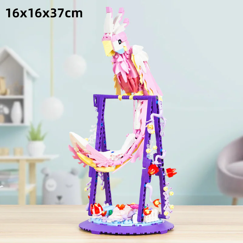 The parrot with the back of his head, the pink 得客创想 DK 6014 image 2