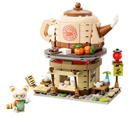Kung Fu Panda Mini Street View: Master's Tea Shop 拼奇积木 Pantasy 86507