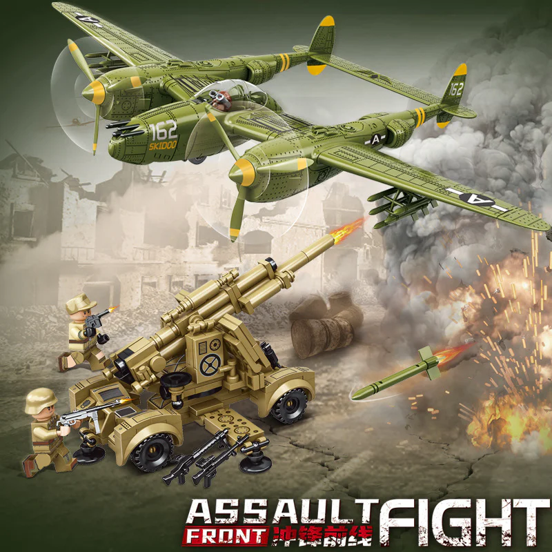 GERMAN 88 MM ANTI-AIRCRAFT GUN, UNITED STATES MILITARY P-38 美联 98301 image 3