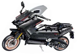 INCANDESCENT VEHICLES: T-MAX BLACK MOTORCYCLE, PEDAL MOTORCYCLE
