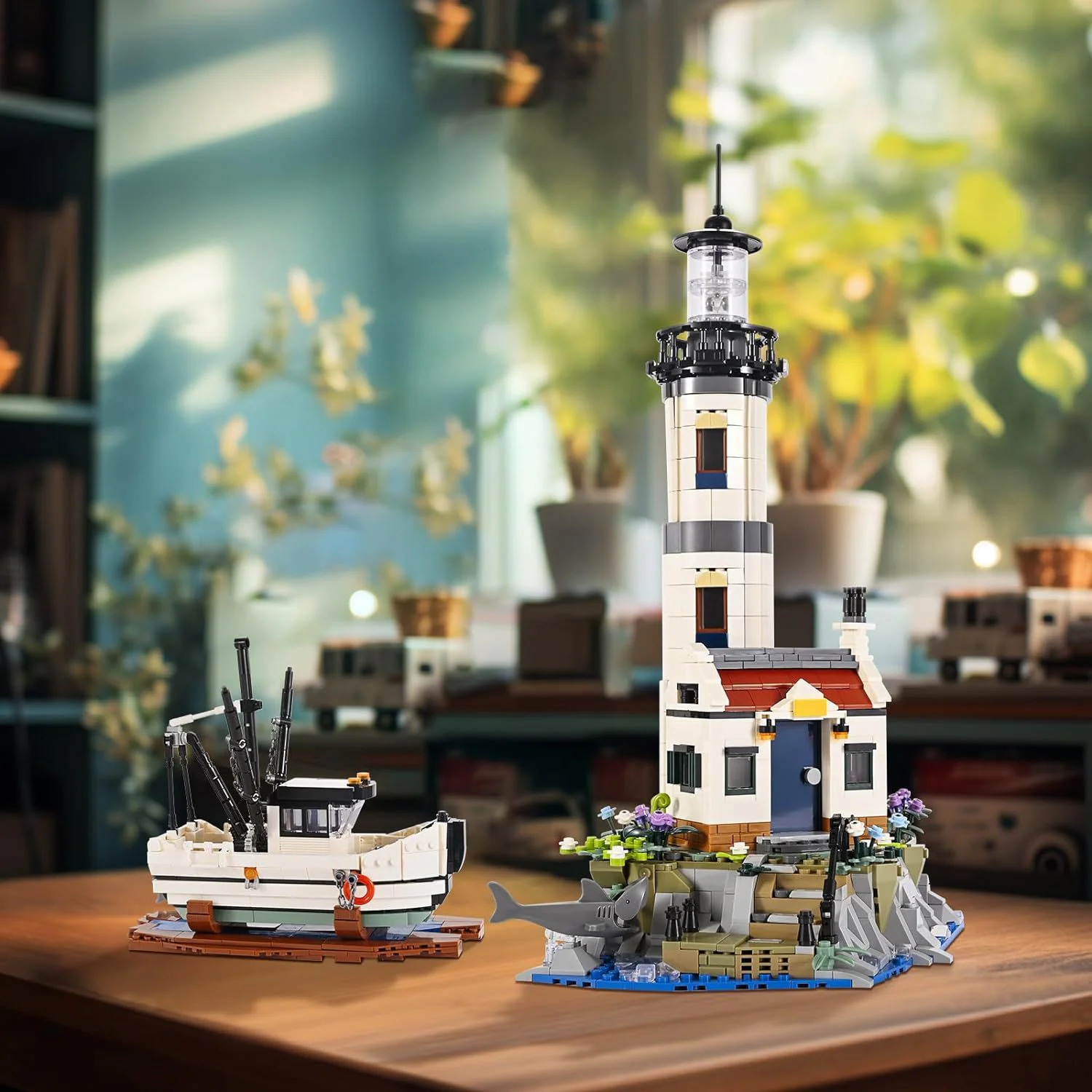 Lighthouse, shrimp boat 无牌 92207 image 1