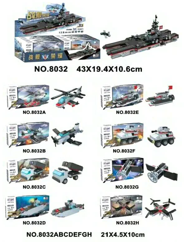 Warship Honor: Fēng Shén Double-Body Double-Cores Propulsion Aircraft Carrier H003 Combined Edition 8 Models. 卫乐 Winner 8032A
