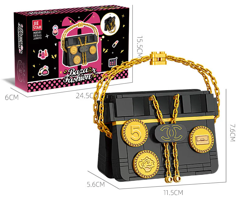 Black handbag 杰星 JIESTAR JJ9073 image 1