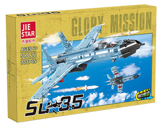 SU-35 MOUNTED FIGHTER AIRCRAFT 杰星 JIESTAR 58122 image 2