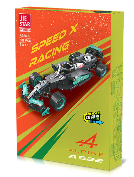 RENAULT, ALPA A522, 2022, F1 RACE-BACK 杰星 JIESTAR 58111 image 1