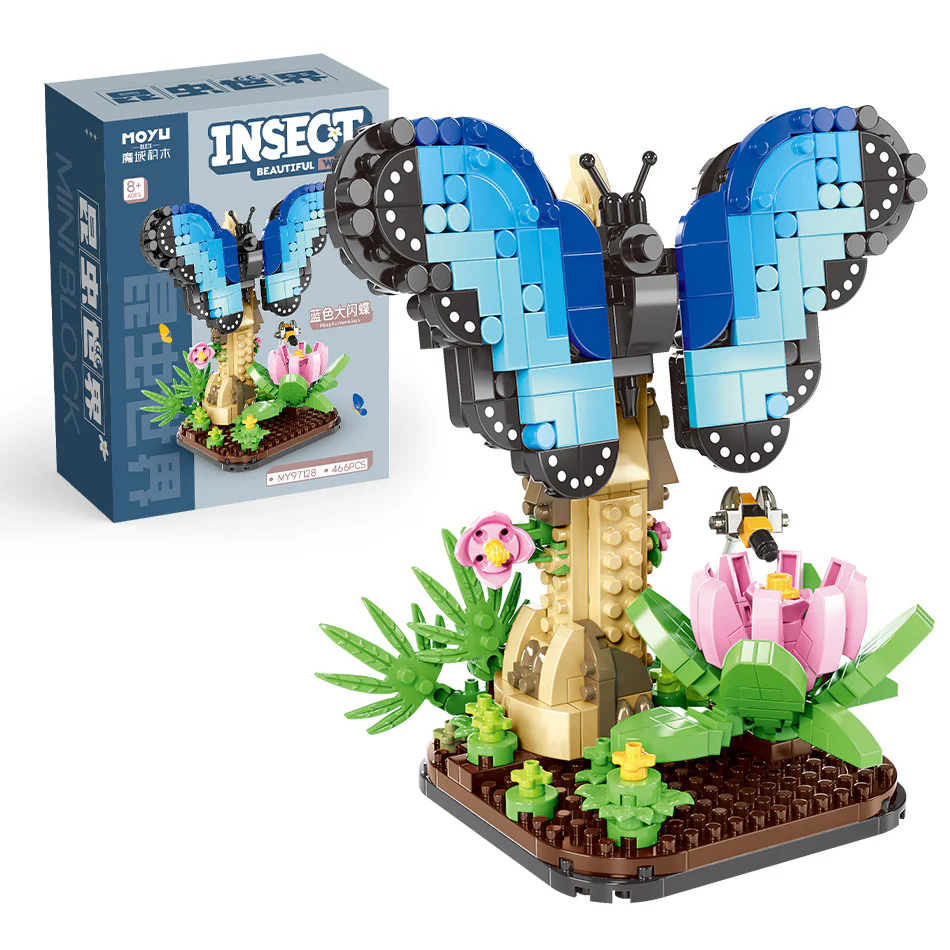 Insect World: Blue Fluttershy 魔域积木 MOYUBLOCK MY97128 image 1