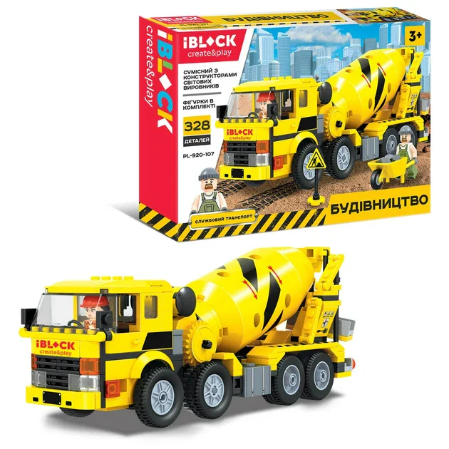 Mini Engineer: Concrete Mixer Truck 卫乐 Winner 7076 image 1