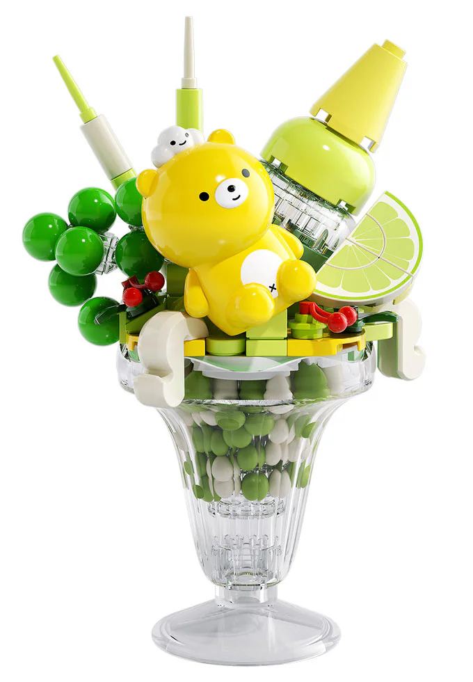 Bear David Windsor's ice cream shop: Bear David Sprays Tea Forest Cup 佳奇积木 JAKI JK6206