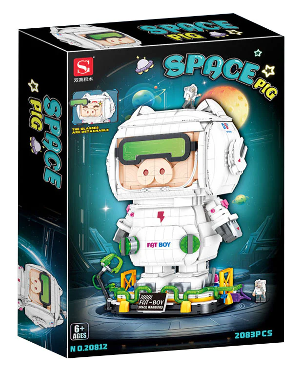 Space tides play with space pigs 双高积木 20812 image 1