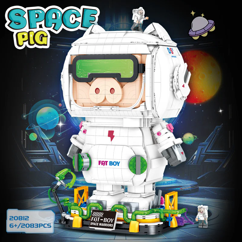 Space tides play with space pigs 双高积木 20812 image 6
