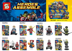 Manchuria 8. American Captain, Iron Man, Thunder God, Hulk, Spider-Man, Dr. Wonder, Star Lord, Black Widow