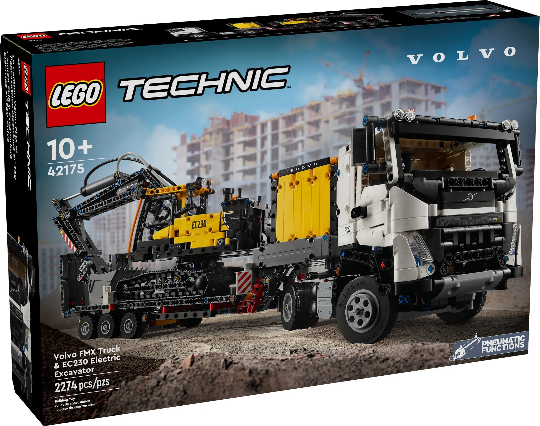 Volvo FMX truck and EC230 green power excavator 乐高 LEGO 42175 image 1