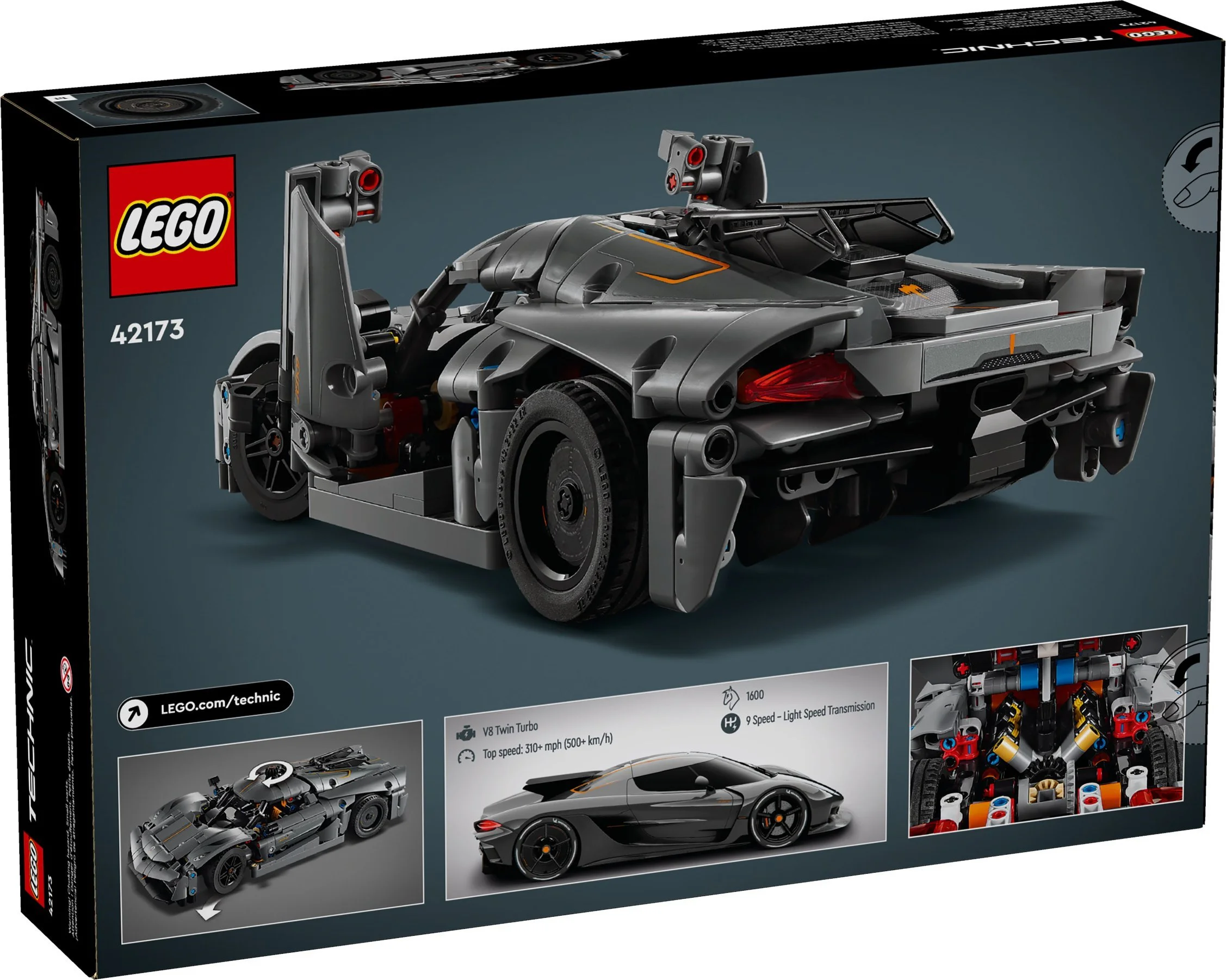 Koenigsgg Jesko Absolut Grey Scramble 乐高 LEGO 42173 image 2