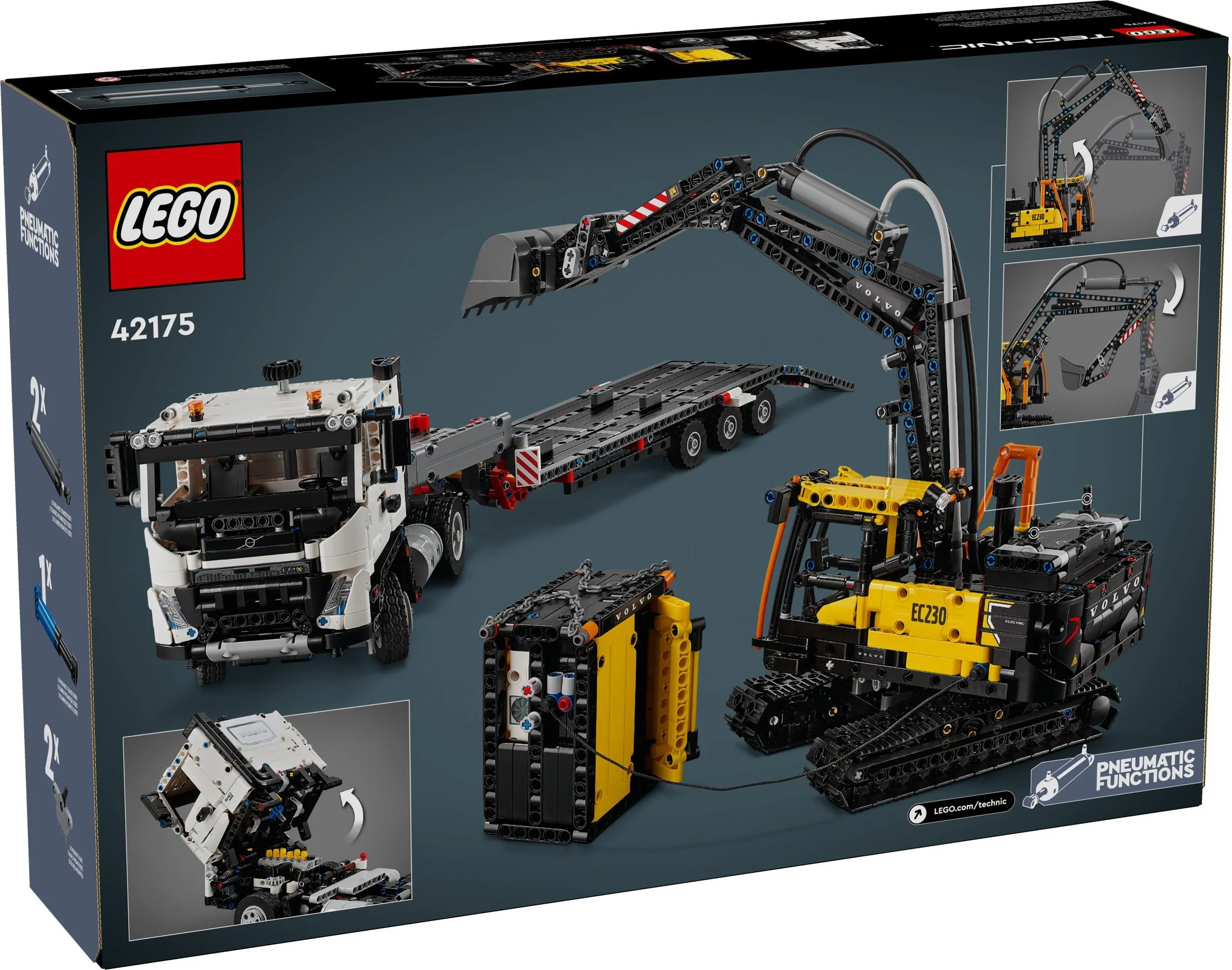 Volvo FMX truck and EC230 green power excavator 乐高 LEGO 42175 image 2