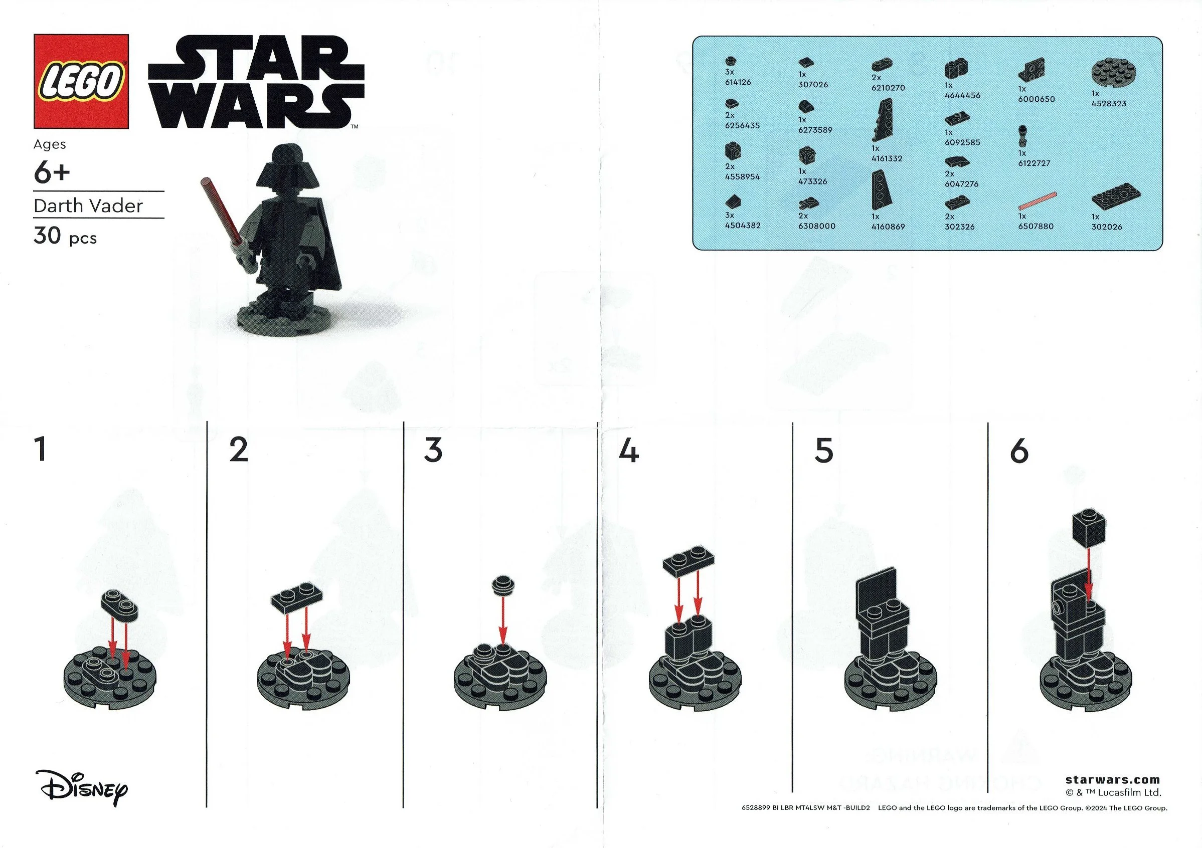 Darth Vader 乐高 LEGO 6528899 image 1