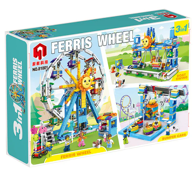 Ferris wheel, pirate ship, bumper cars. 聚航科技 81001 image 3