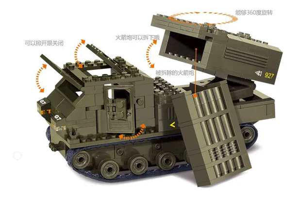 ARMY FORCE II: GUARD ROCKETS 小鲁班 Sluban M38-B0303 image 2