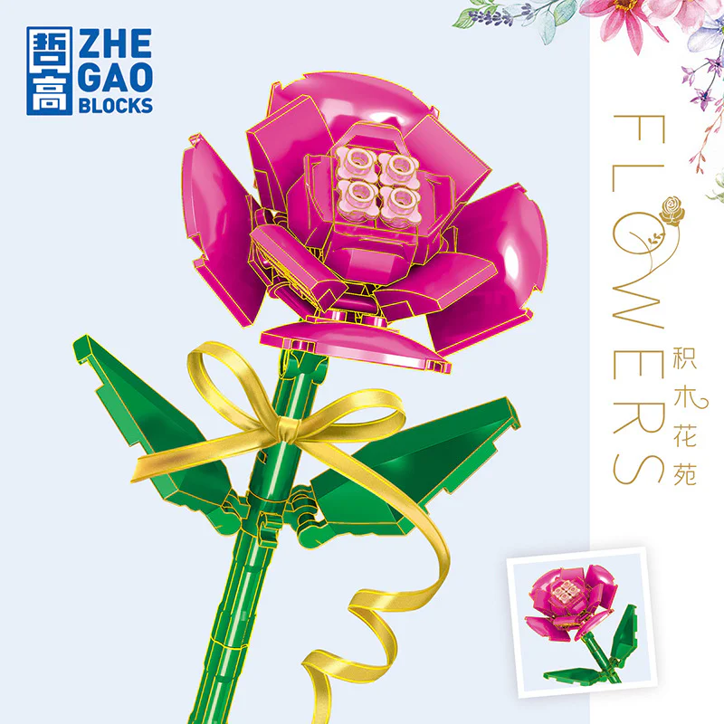 Wooden Flower Garden: Bonsai Tree 3 Colors 哲高 ZHEGAO QL2342A image 2