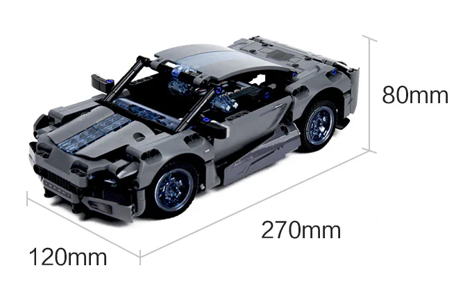 Brick Super Run: Pursuing Wind 1:16 Barbie Pink, Deep Space Grey ONEBOT/米兔MITU/小米MI OBJZF62AIQI image 3